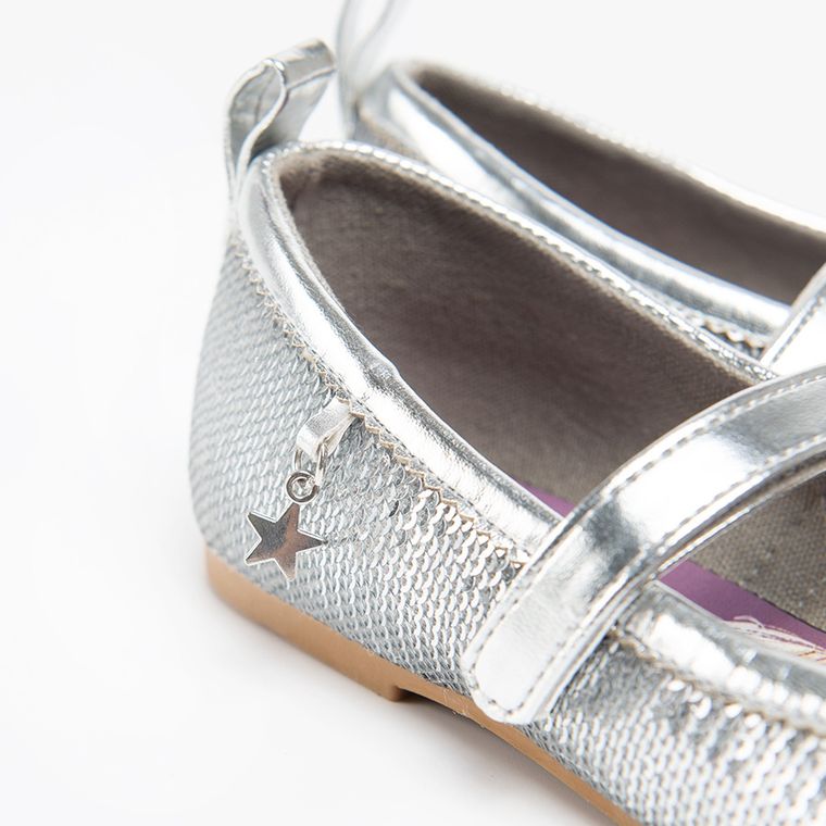 Cool Club, Balerini argintii fete, paiete, Frozen