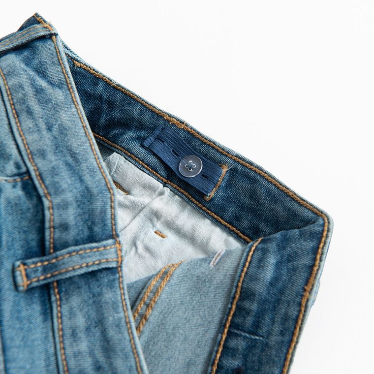 Cool Club, Blugi reglabili pentru fete, croiala flare, albastru