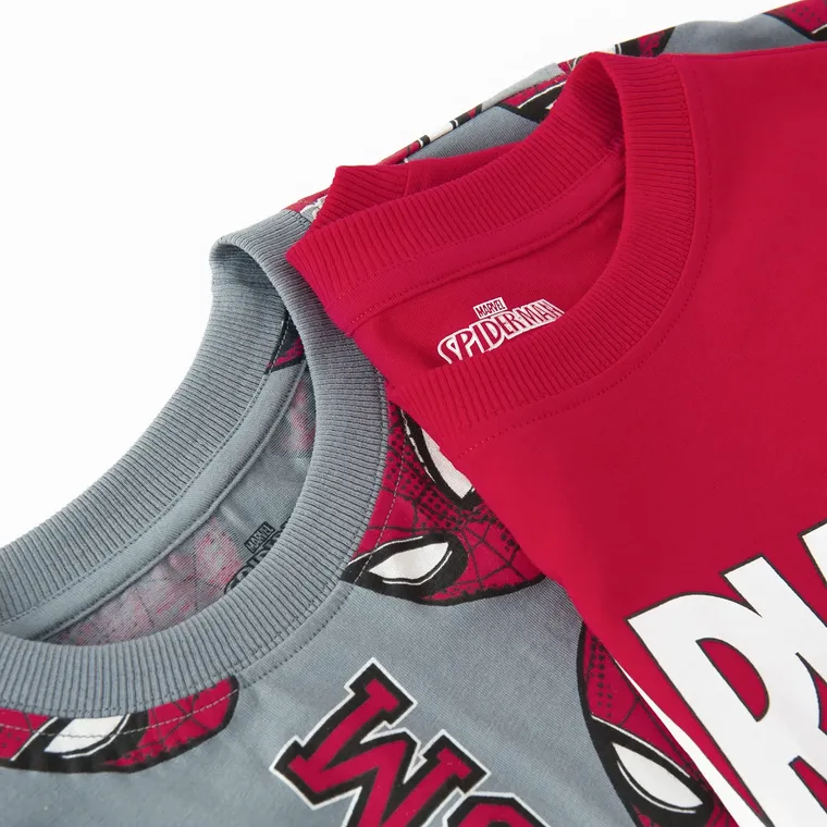 Cool Club, Bluza cu maneca lunga pentru baieti, mix, imprimeu Spider-Man, set, 2 buc.