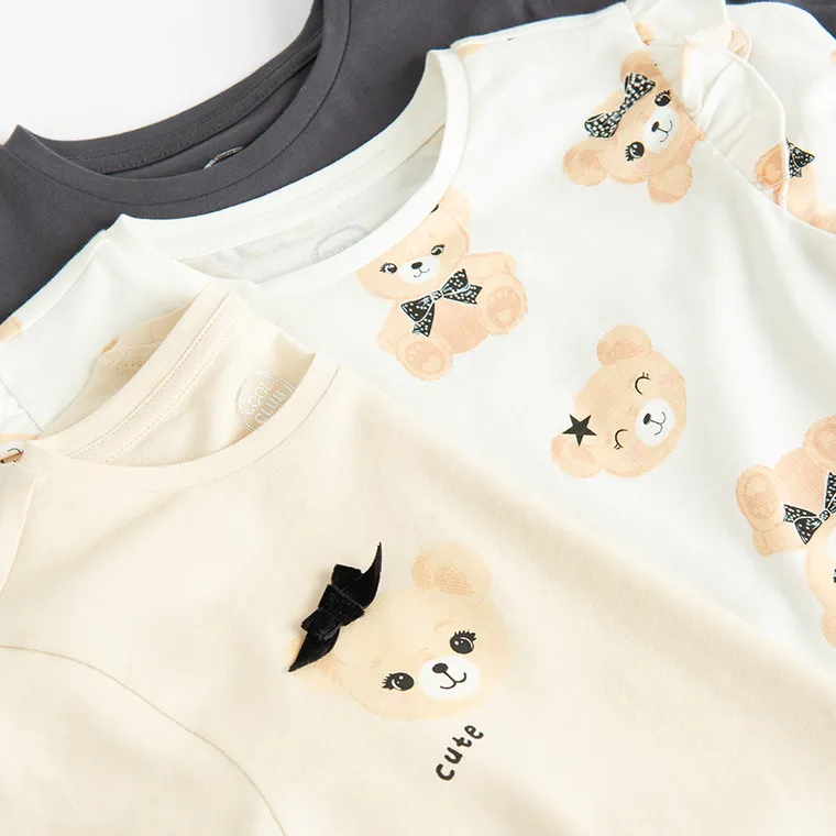 Cool Club, Bluza cu maneca lunga pentru fete, mix, set, 3 buc.