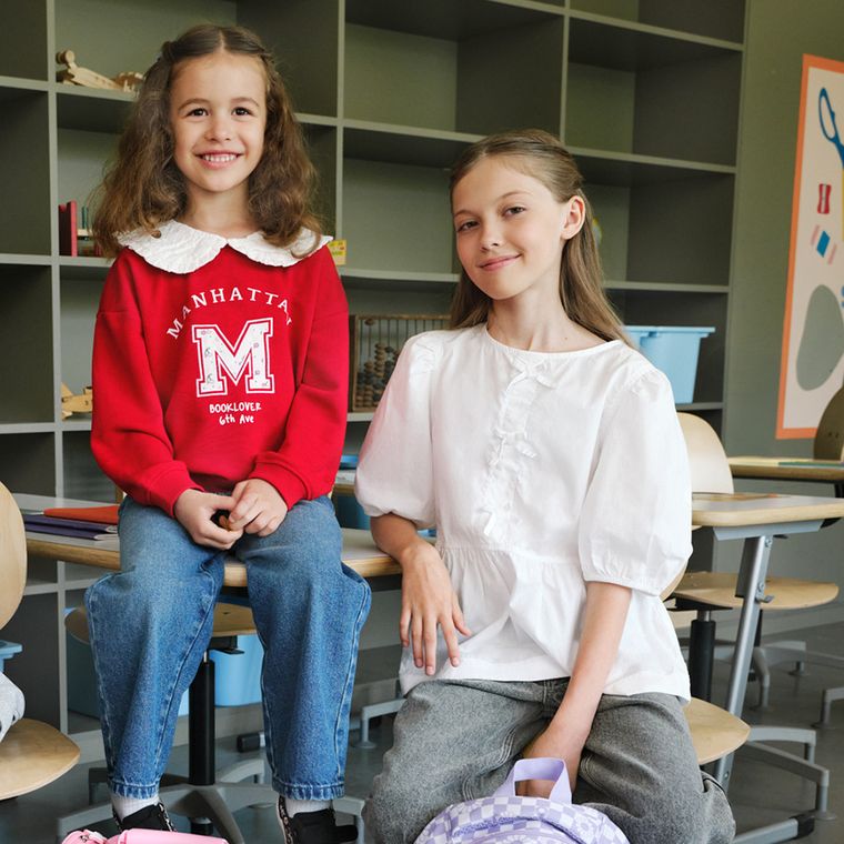 Cool Club, Bluza cu maneca scurta pentru fete, alb