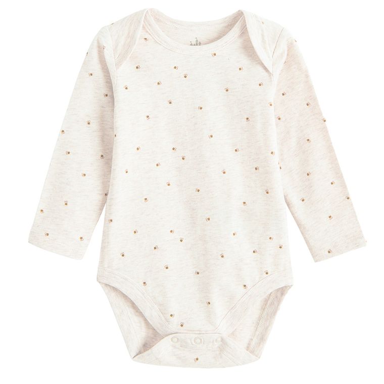 Cool Club, Body cu maneca lunga pentru baieti, mix, set, 3 buc., imprimeu Winnie the Pooh