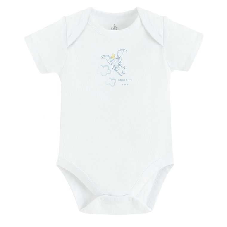 Cool Club, Body cu maneca scurta pentru baieti, mix, set, 4 buc., imprimeu Dumbo