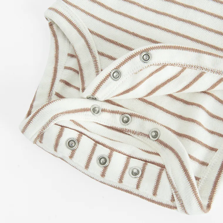 Cool Club, Body polo pentru baieti cu maneca scurta, frotte, bej