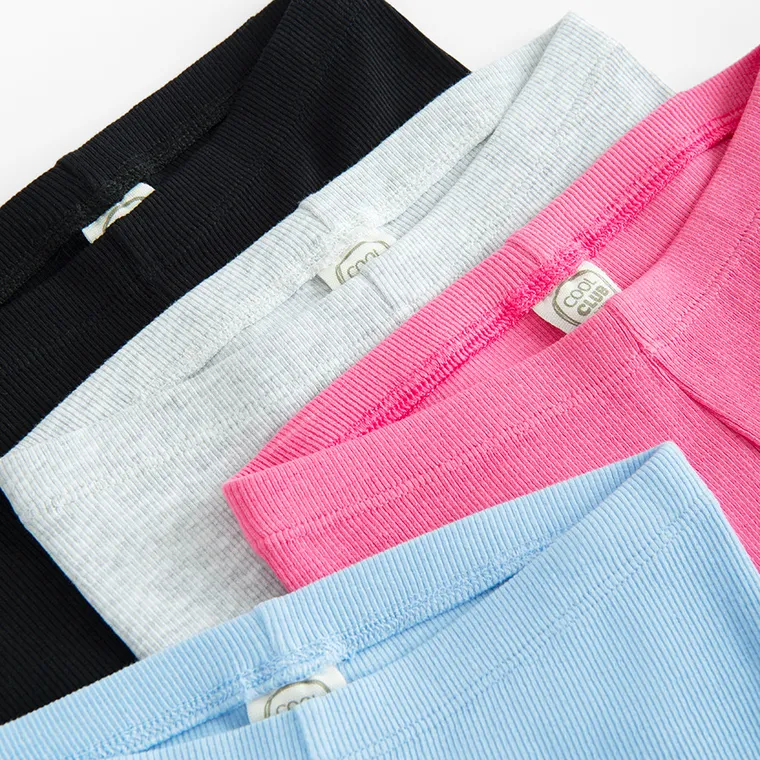 Cool Club, Colanti pentru fete, flare, din tricot striat, mix, set, 4 buc.