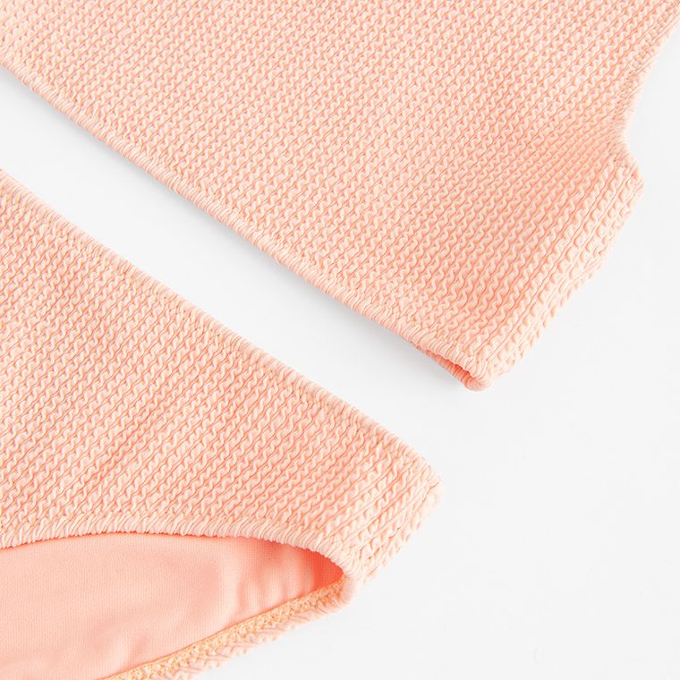 Cool Club, Costum de baie din doua piese pentru fete, UV 50, piersica