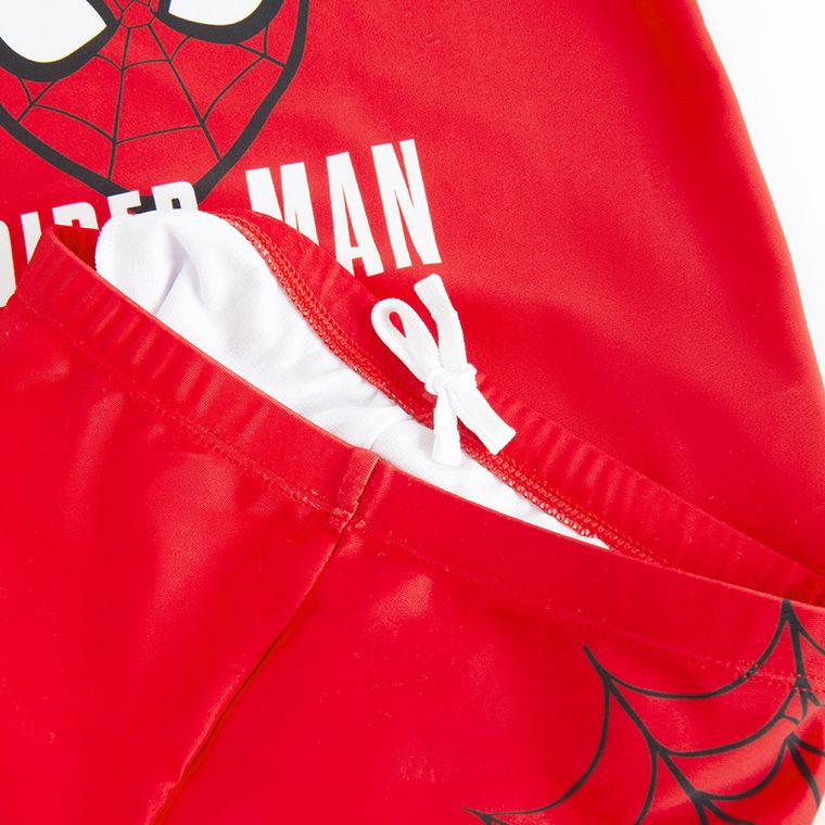Cool Club, Costum de baie pentru baieti, rosu, UV 50, imprimeu Spider-Man