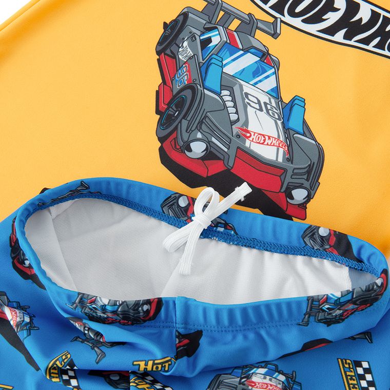 Cool Club, Costum de baie pentru baieti, UV 50, mix, imprimeu Hot Wheels