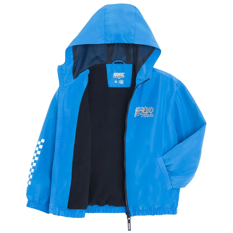 Cool Club, Geaca cu gluga pentru baieti, albastru, imprimeu Sonic the Hedgehog