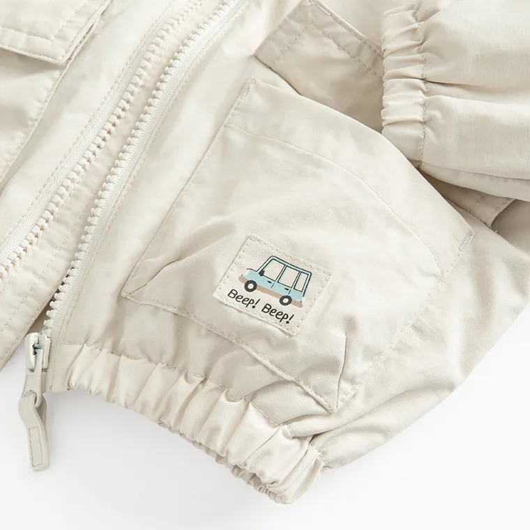 Cool Club, Geaca cu gluga pentru baieti, bej