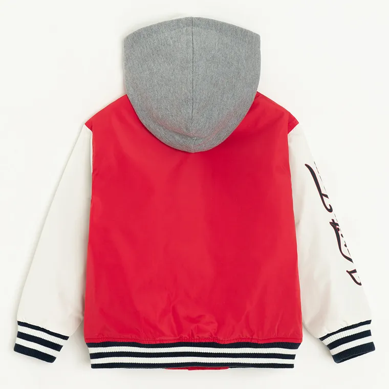 Cool Club, Geaca cu gluga pentru baieti, rosu