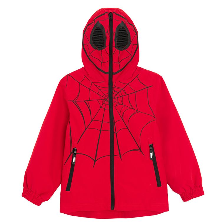 Cool Club, Geaca cu gluga pentru baieti, rosu, imprimeu Spider-Man