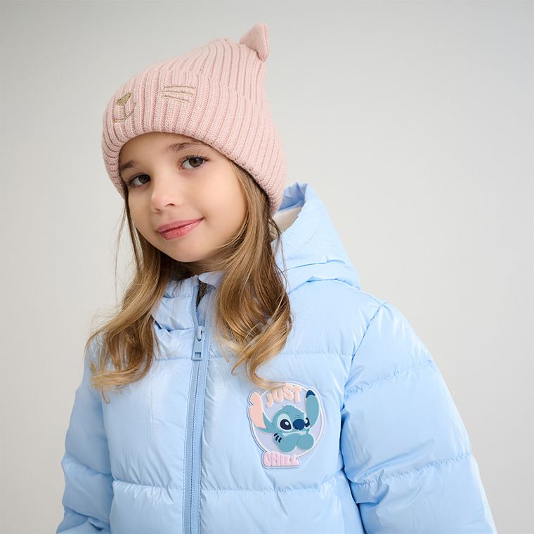 Cool Club, Geaca cu gluga pentru fete, calduroasa, albastru, imprimeu Lilo si Stitch