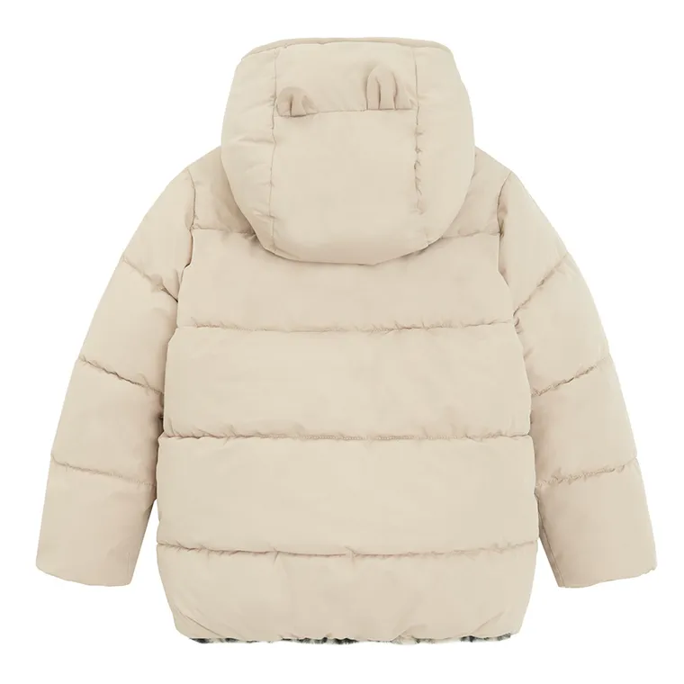 Cool Club, Geaca cu gluga pentru fete, calduroasa, bej