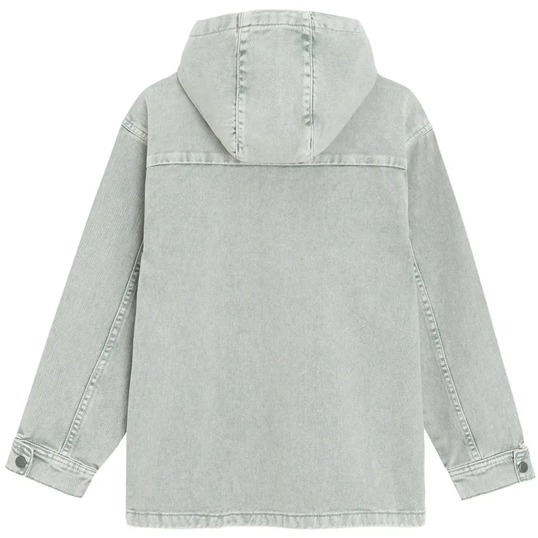 Cool Club, Geaca de blugi cu gluga pentru baieti, gri