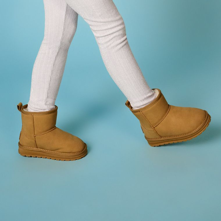 Cool Club, Ghete de iarna pentru fete, maro, calduroase