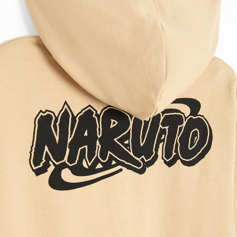 Cool Club, Hanorac cu gluga pentru baieti, bej, imprimeu Naruto