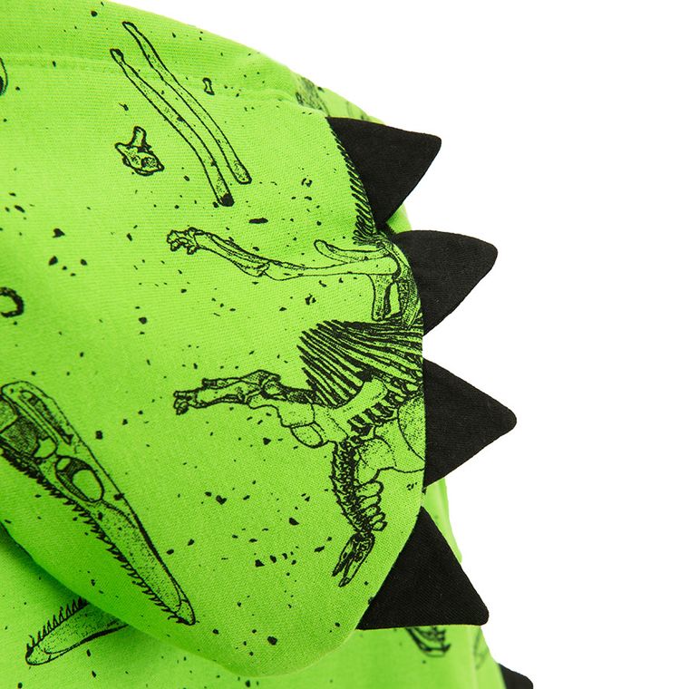 Cool Club, Hanorac cu gluga pentru baieti, cu fermoar, verde, imprimeu Jurassic World