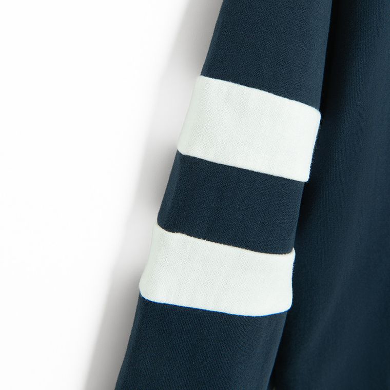 Cool Club, Hanorac cu gluga pentru fete, calduros, bleumarin, imprimeu Hello Kitty and Friends