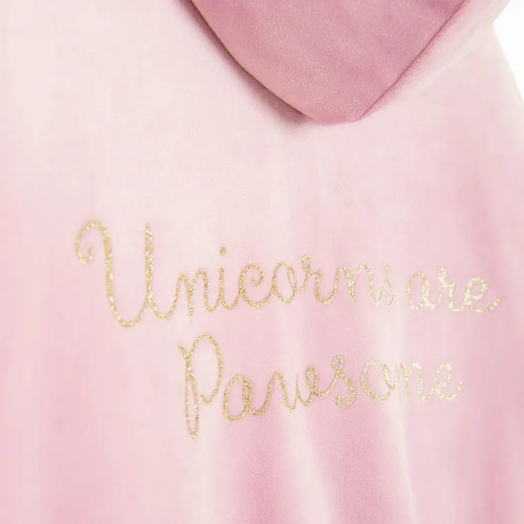 Cool Club, Hanorac cu gluga pentru fete, cu fermoar, velur, roz, imprimeu Paw Patrol