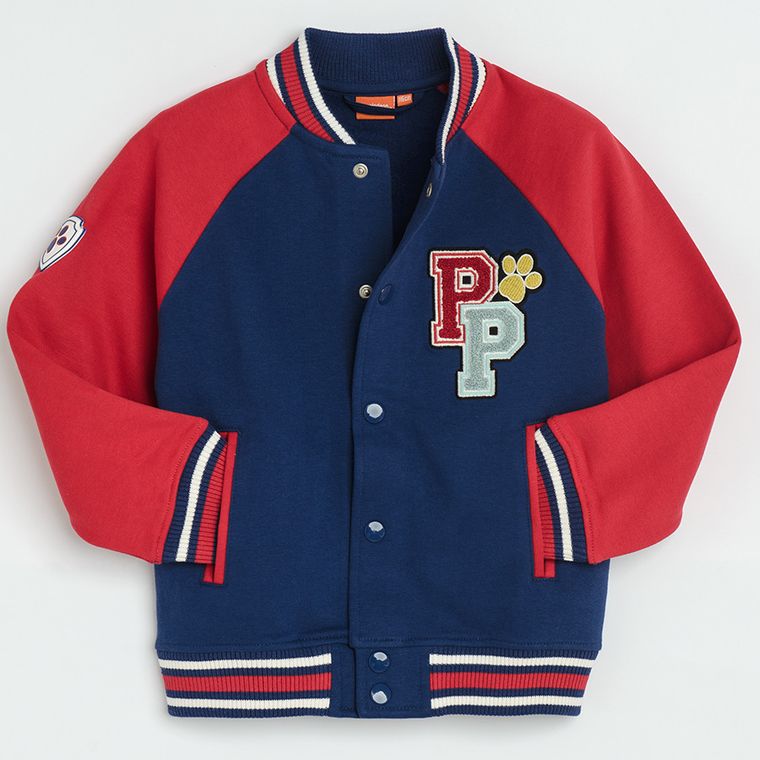 Cool Club, Hanorac pentru baieti, cu capse, bleumarin, imprimeu Paw Patrol