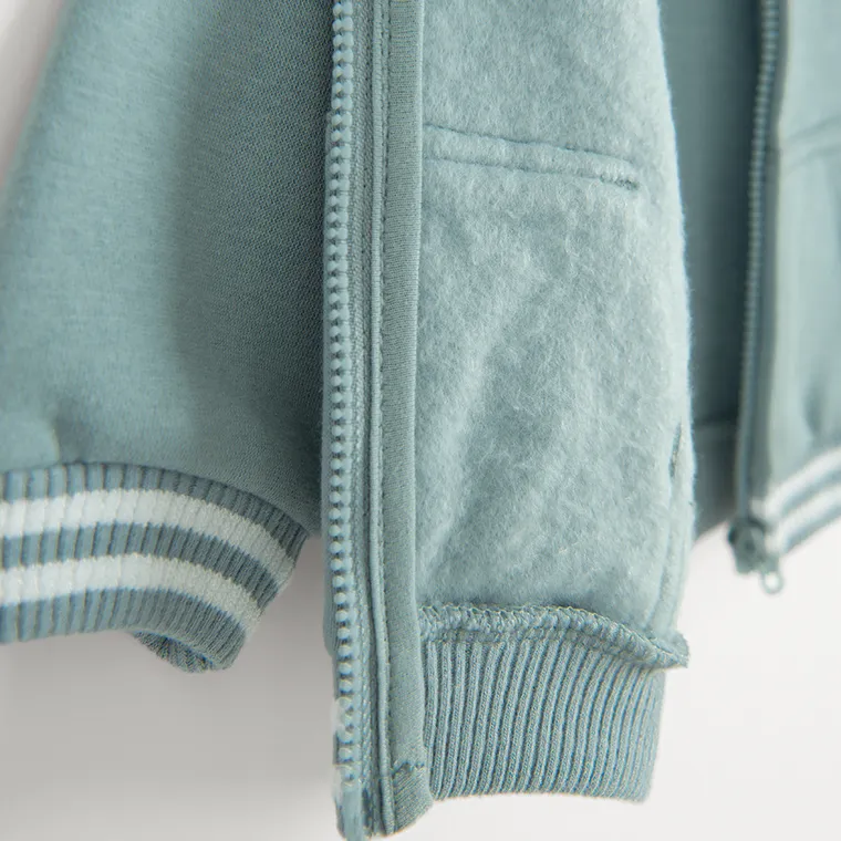 Cool Club, Hanorac pentru baieti, cu fermoar, albastru