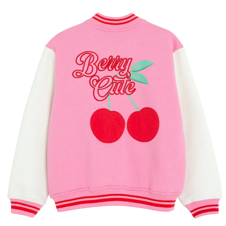 Cool Club, Hanorac pentru fete, cu capse, calduros, roz