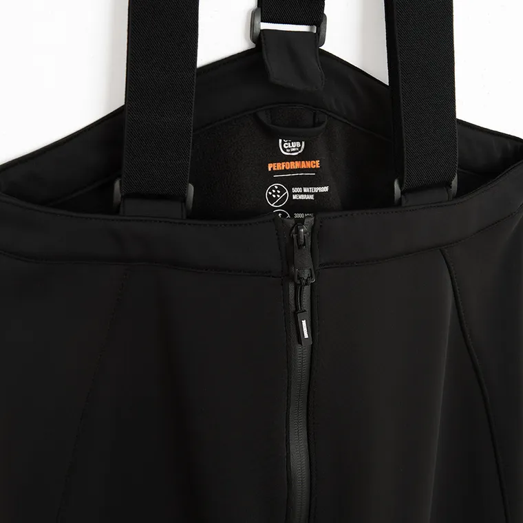 Cool Club, Pantaloni de schi impermeabil softshell pentru fete, negru