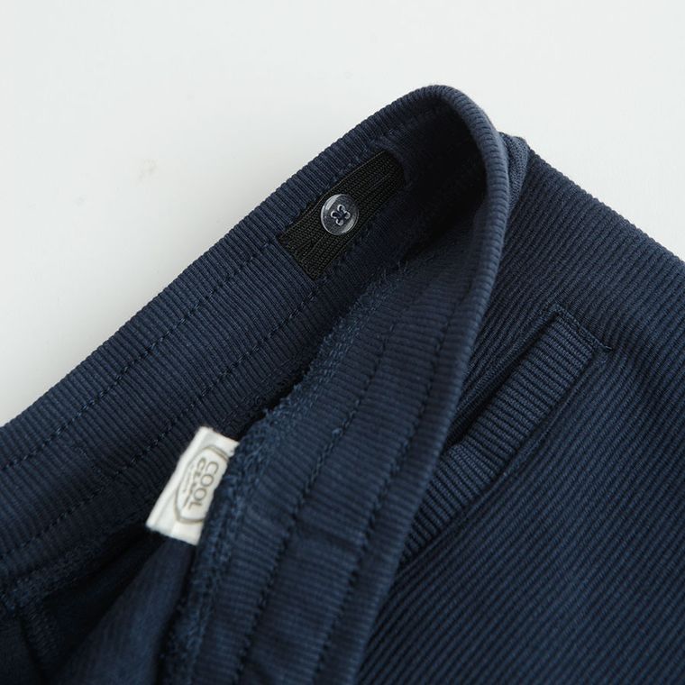 Cool Club, Pantaloni trening pentru baieti, din tricot striat, bleumarin