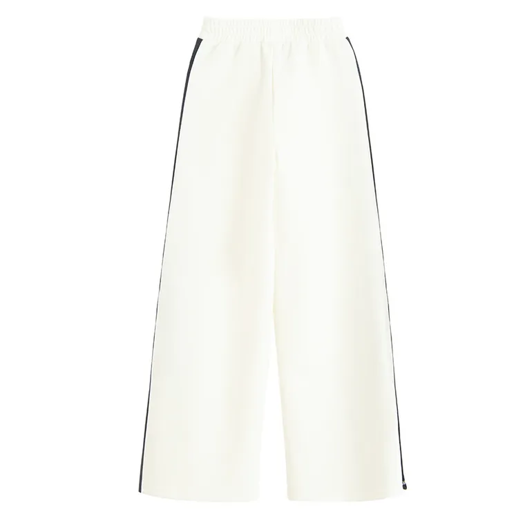 Cool Club, Pantaloni trening pentru fete, wide, alb, imprimeu Lilo si Stitch