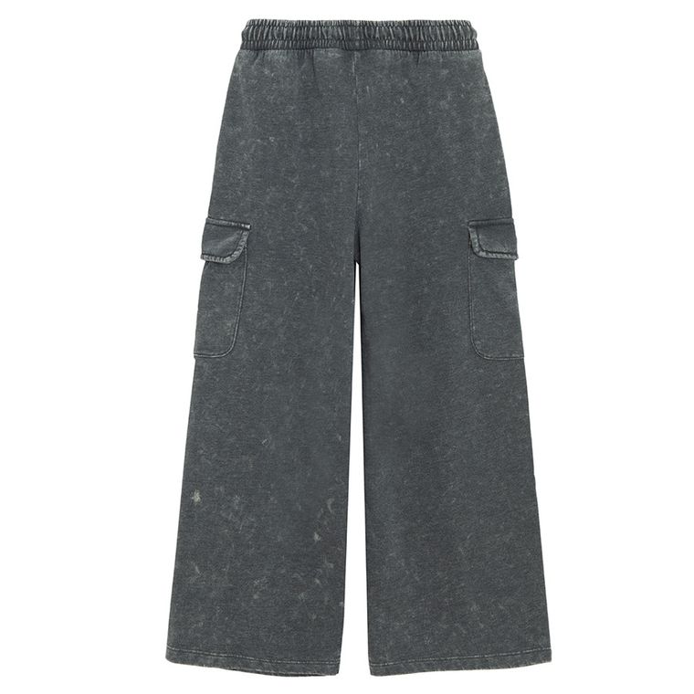 Cool Club, Pantaloni trening pentru fete, wide, granit