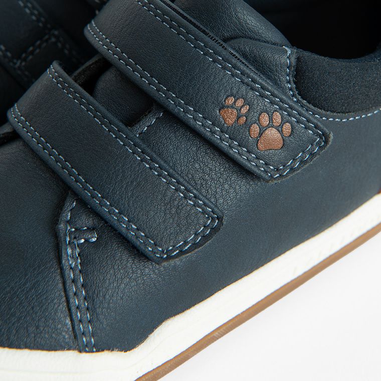 Cool Club, Pantofi sport pentru baieti, albastru, parfumati, brant din piele, talpa Barefoot