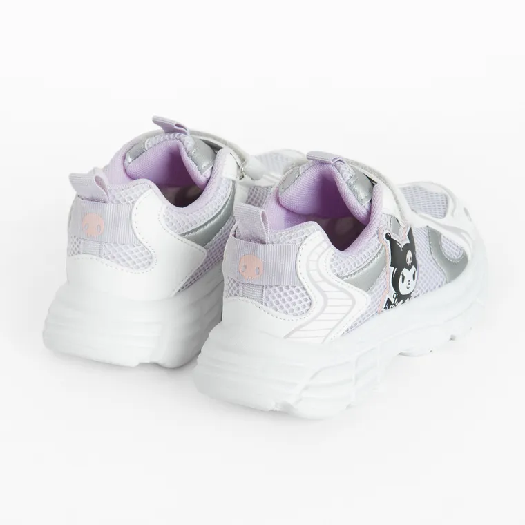 Cool Club, Pantofi sport pentru fete, alb-violet, imprimeu Kuromi