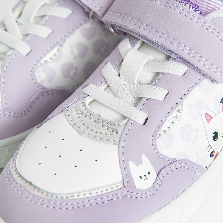 Cool Club, Pantofi sport pentru fete, violet, talpa cu leduri, imprimeu Gabby's Dollhouse
