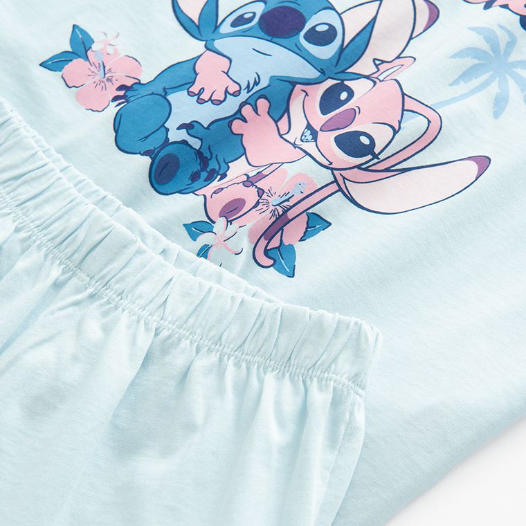 Cool Club, Pijama pentru fete, albastru, imprimeu Lilo si Stitch