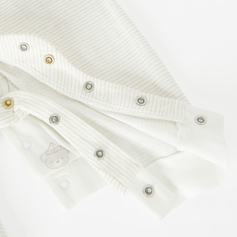 Cool Club, Pijama tip salopeta pentru baieti, alb, set, 2 buc.