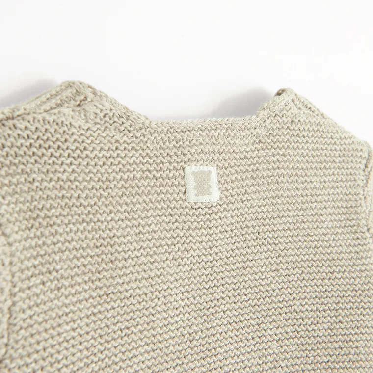 Cool Club, Pulover pentru bebelusi, cu nasturi, bej