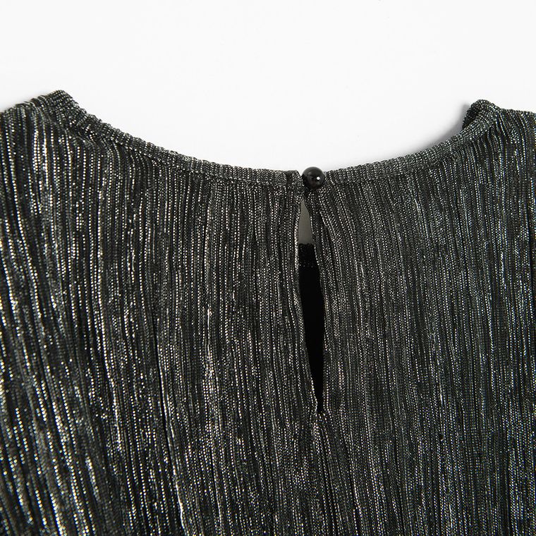Cool Club, Rochie cu maneca lunga pentru fete, negru