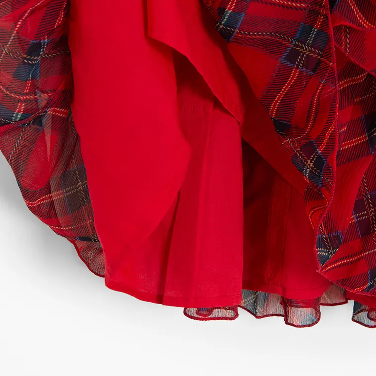 Cool Club, Rochie cu maneca lunga pentru fete, rosu