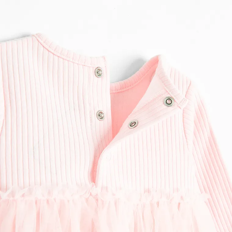 Cool Club, Rochie cu maneca lunga pentru fete, roz