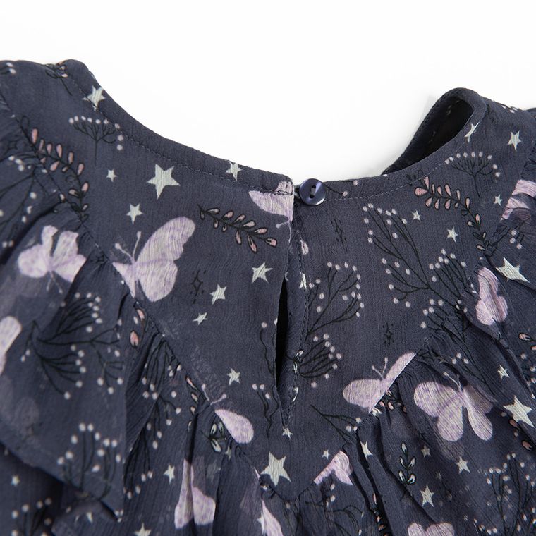 Cool Club, Rochie cu maneca lunga pentru fete, violet