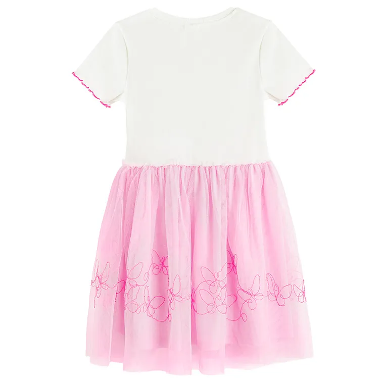 Cool Club, Rochie cu maneca scurta pentru fete, roz