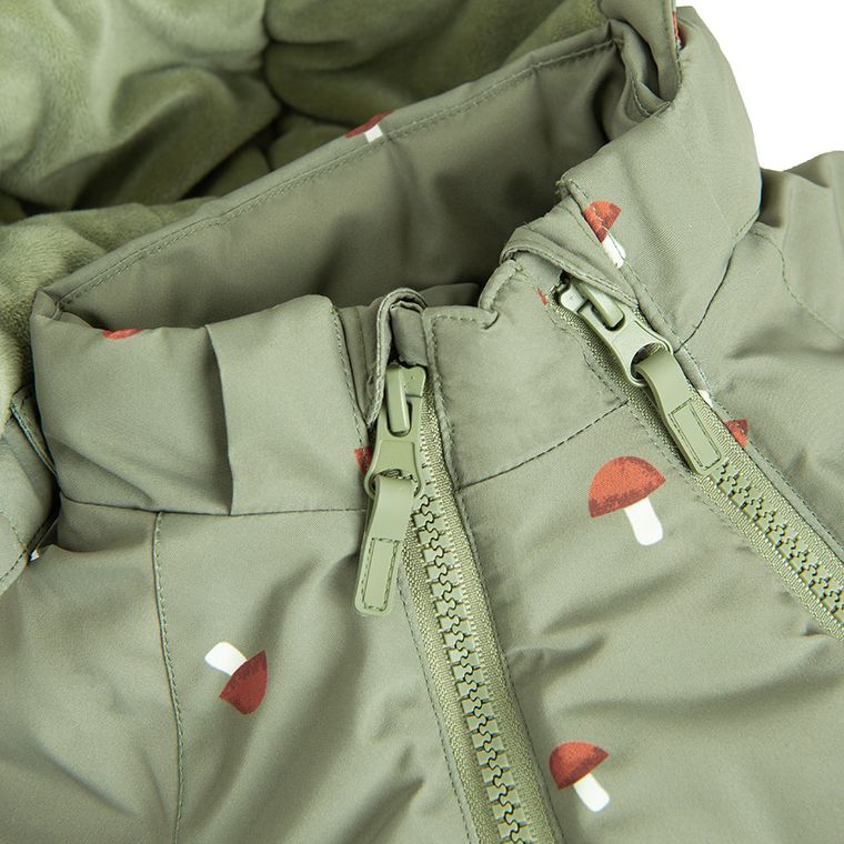 Cool Club, Salopeta cu gluga pentru baieti, calduroasa, verde