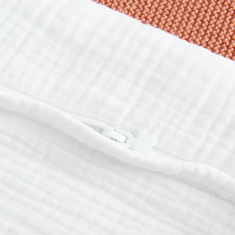 Cool Club, Salopeta cu gluga pentru bebelusi, muselina, alb