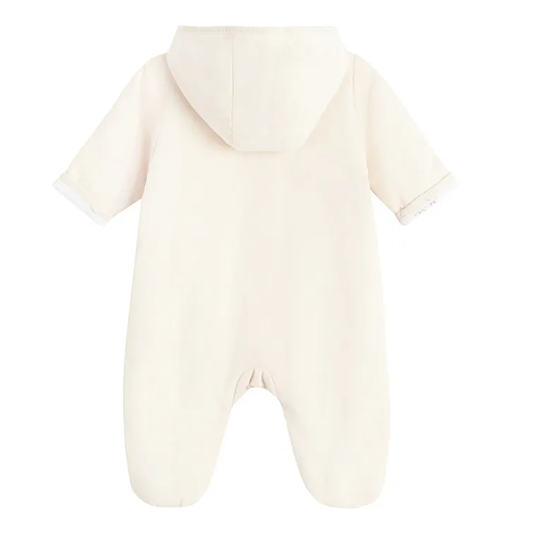 Cool Club, Salopeta de tranzitie cu gluga pentru bebelusi, reiata, bej