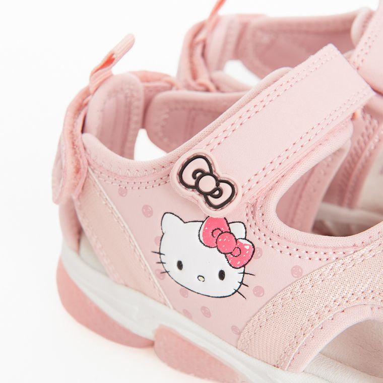 Cool Club, Sandale pentru fete, roz, talpa cu leduri, imprimeu Hello Kitty