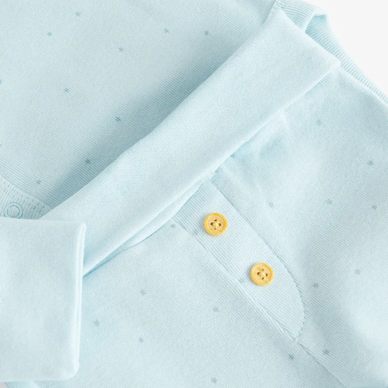 Cool Club, Set pentru baieti, Body cu maneca lunga, Pantaloni fara botosei, albastru