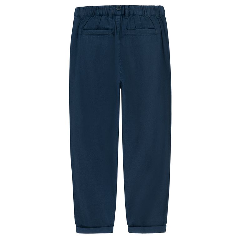 Cool Club, Set pentru baieti, Pantaloni din textil, loose, Bretele, bleumarin