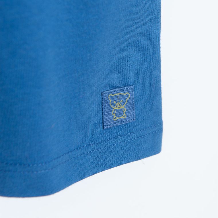 Cool Club, Set pentru baieti, Tricou polo cu maneca scurta pentru baieti, Tricou, albastru-verde