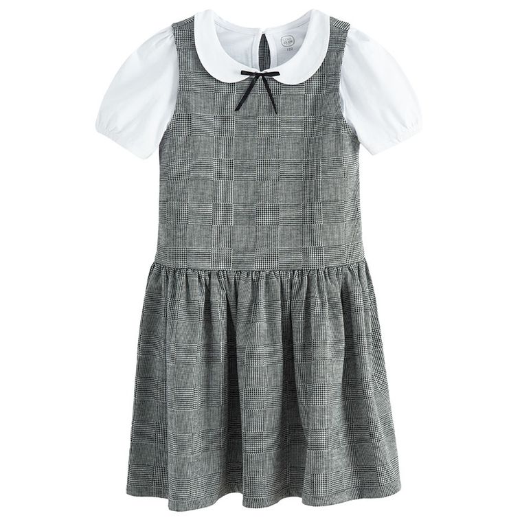 Cool Club, Set pentru fete, Bluza cu maneca scurta, Rochie fara maneci, mix